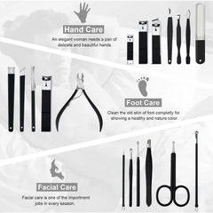 Keiby Citom 18-piece set showcases comprehensive manicure and pedicure tools in one package