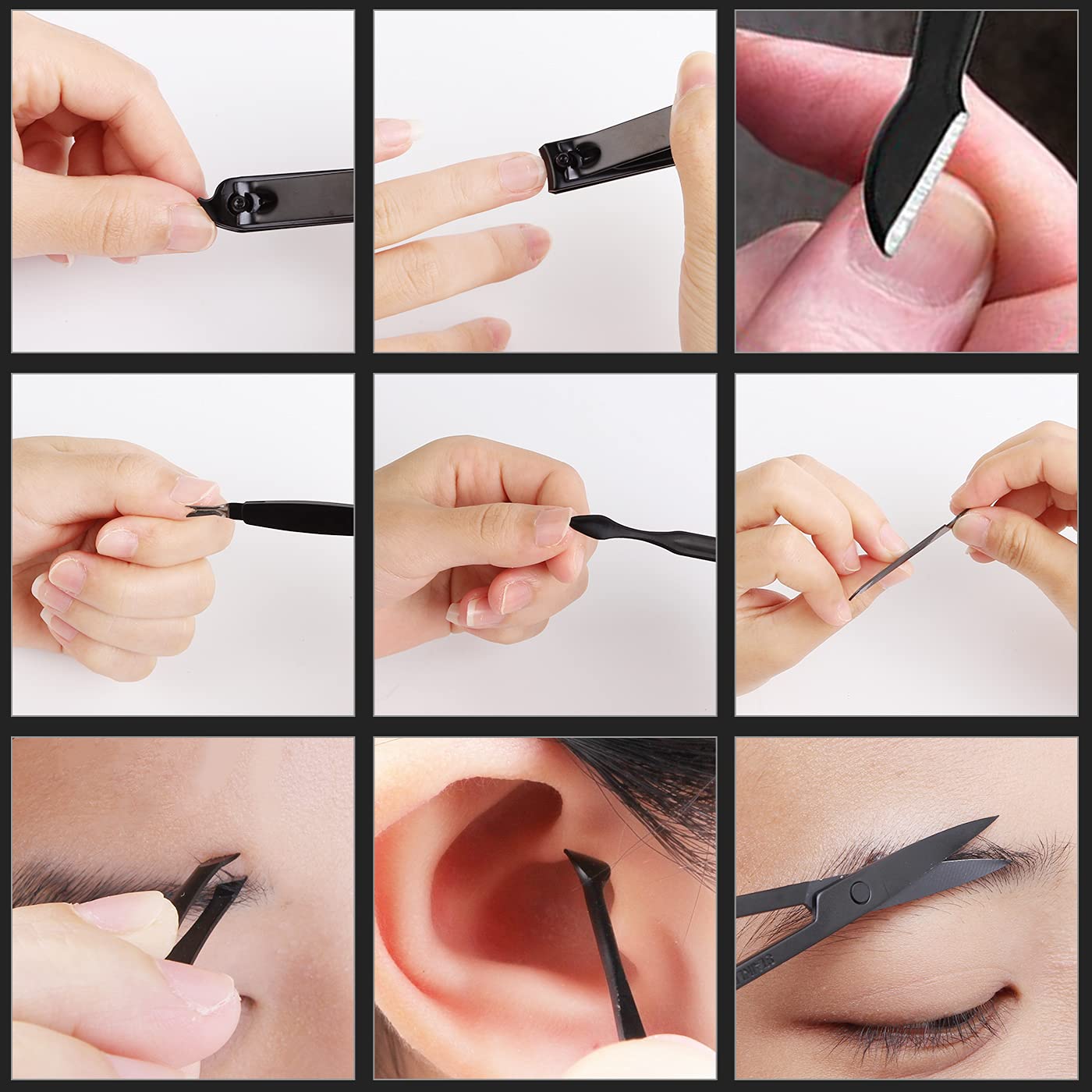Keiby Citom manicure and pedicure tools arranged for easy access