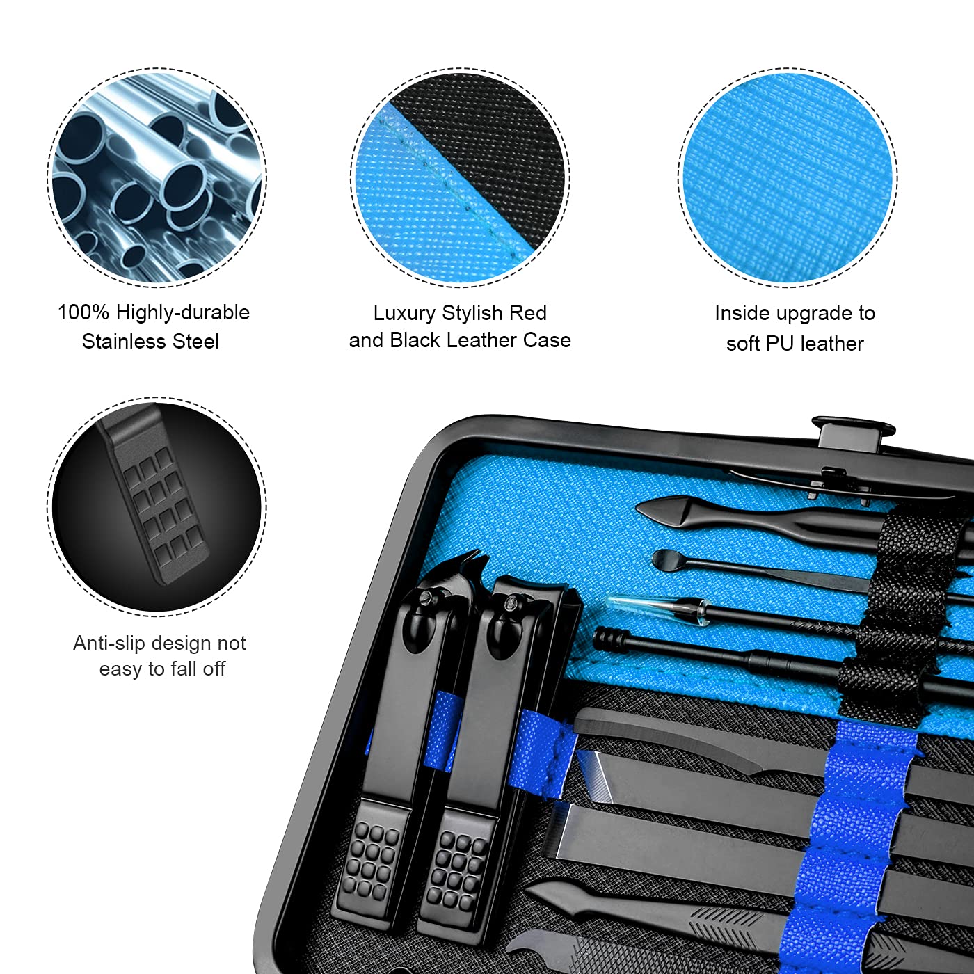 Keiby Citom stainless steel nail tools for manicure and pedicure tasks