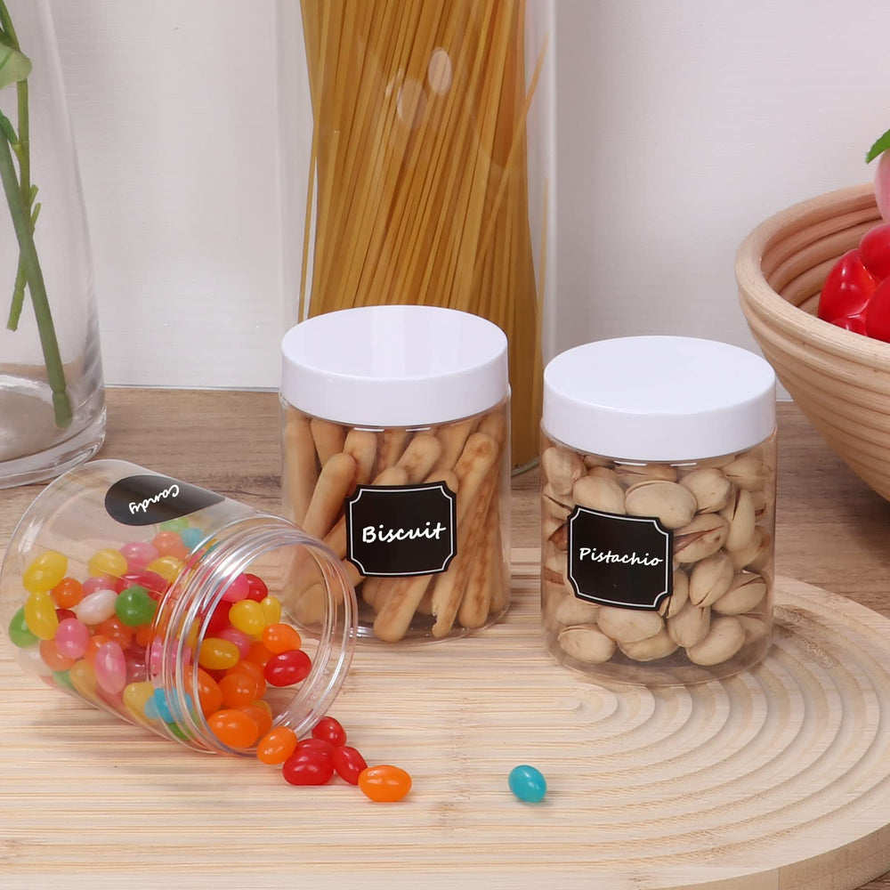 Keketin 36-pack 8oz plastic containers for bulk food prep and DIY projects