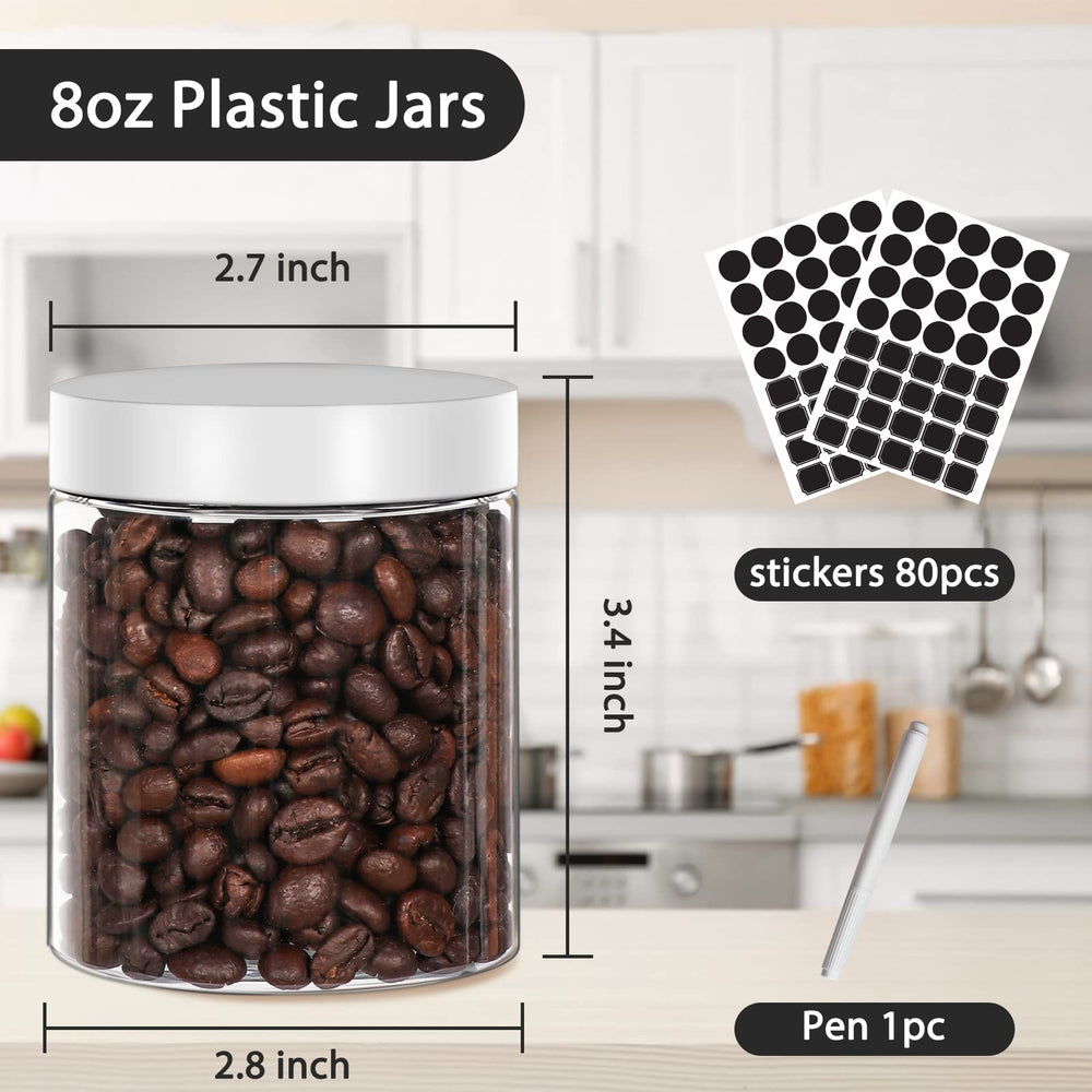 Keketin screw-on lid airtight seal reduces leaks during storage and crafting