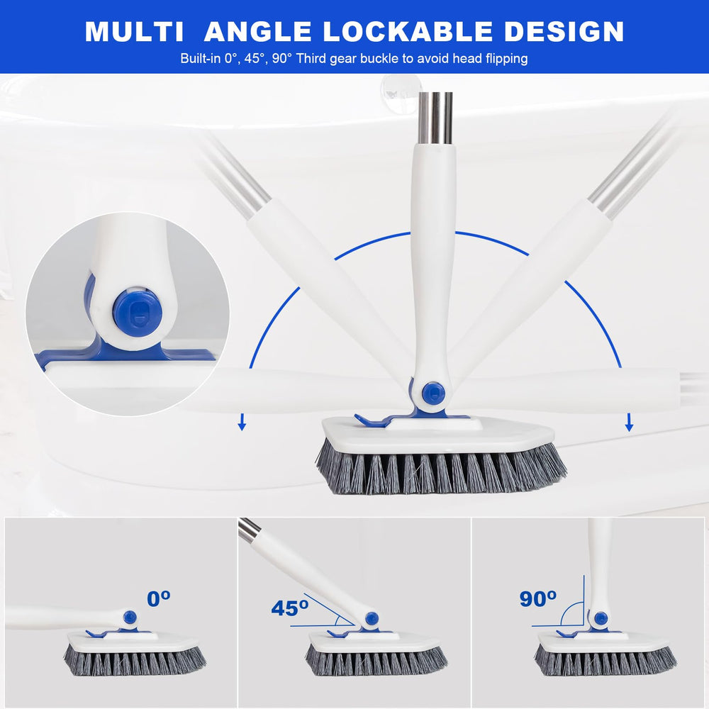 Keleekelin 3-in-1 sponge head provides gentle scrubbing on surfaces.