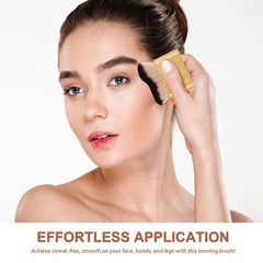 Kelilo self-tanner back applicator enables easy reach for even coverage.