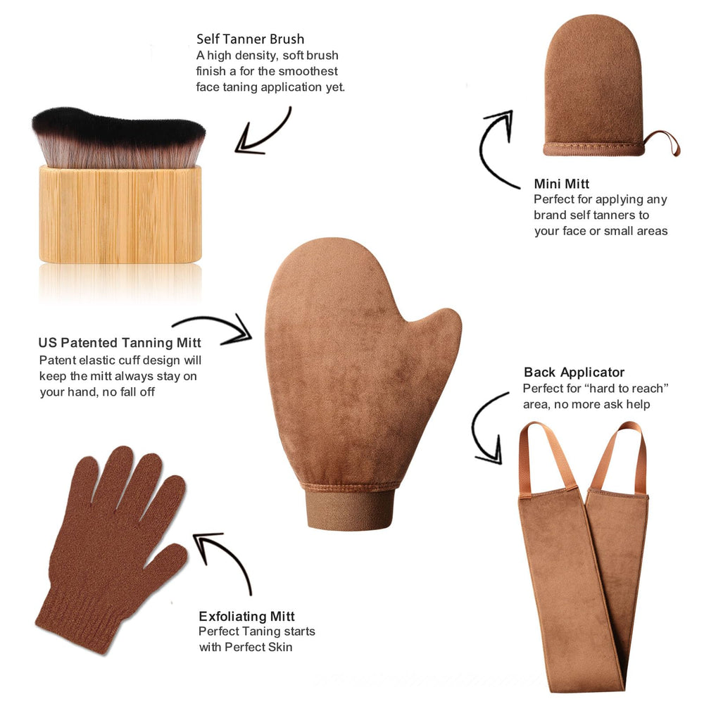 Kelilo washable tanning kit is reusable for long-lasting results.
