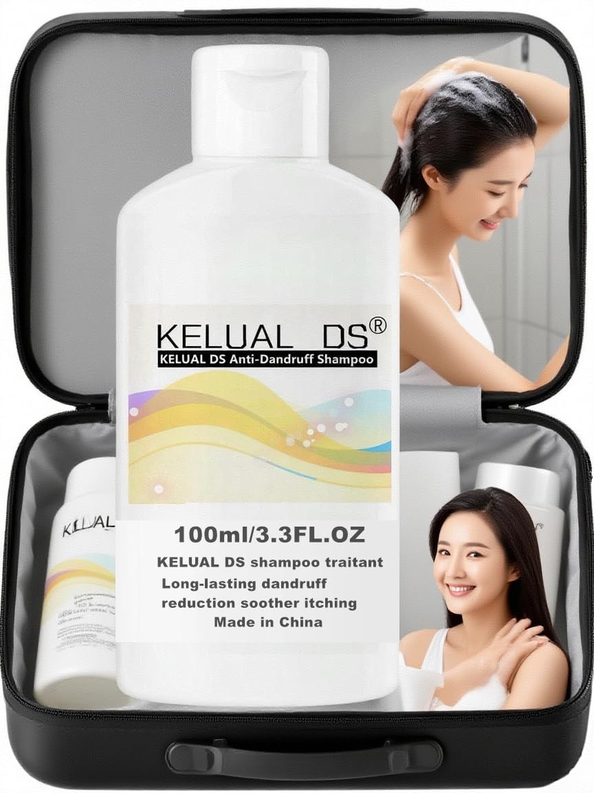 Kelual DS treatment shampoo foam ready to cleanse and refresh scalp during wash.