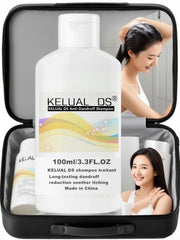 Kelual DS treatment shampoo foam ready to cleanse and refresh scalp during wash.