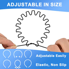 KELUBATU headbands non-slip end caps ensure secure fit during intense activities.