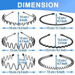 KELUBATU headbands wavy design adds style while staying in place during exercise.