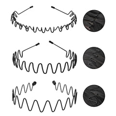 KELUBATU metal headband angled view highlights durable anti-rust metal for outdoor use.