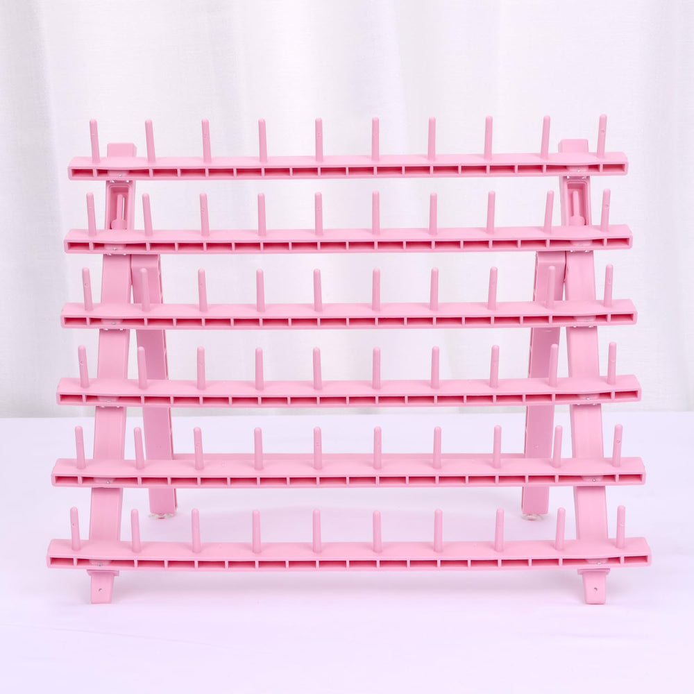 Kelukeya braid rack color detail shows light pink and purple accents.