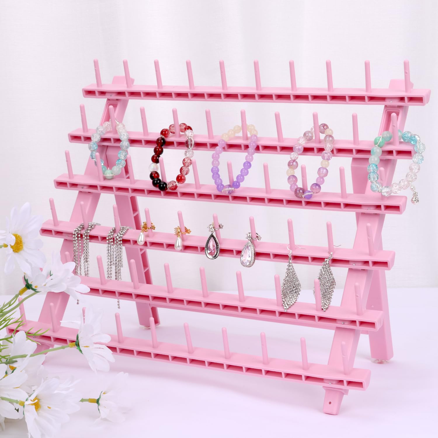 Kelukeya braid rack durable PP construction for daily studio use.