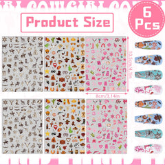 Keluna Western Nail Stickers boots design adds bold western flair to nails.