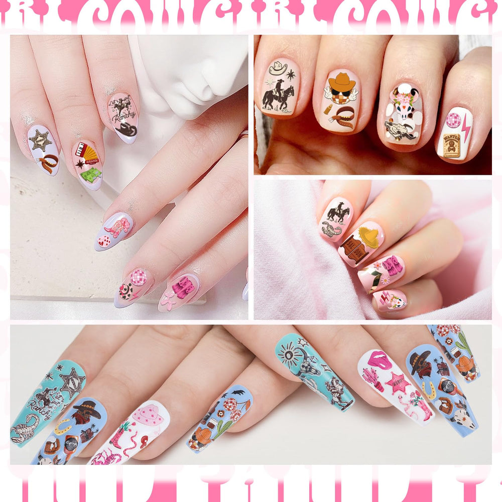 Keluna Western Nail Stickers self-adhesive design enables quick, easy nails.