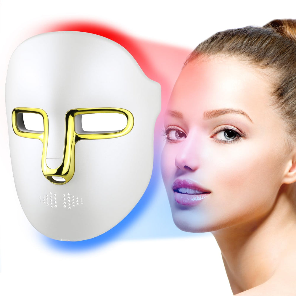 Kelyoo red light mask closeup front view highlighting at home skin care potential
