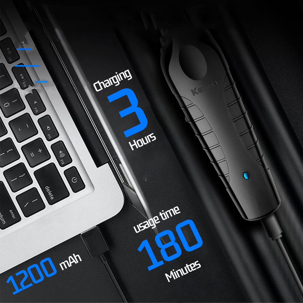 KEMEI 11-comb set with varied lengths for versatile styling