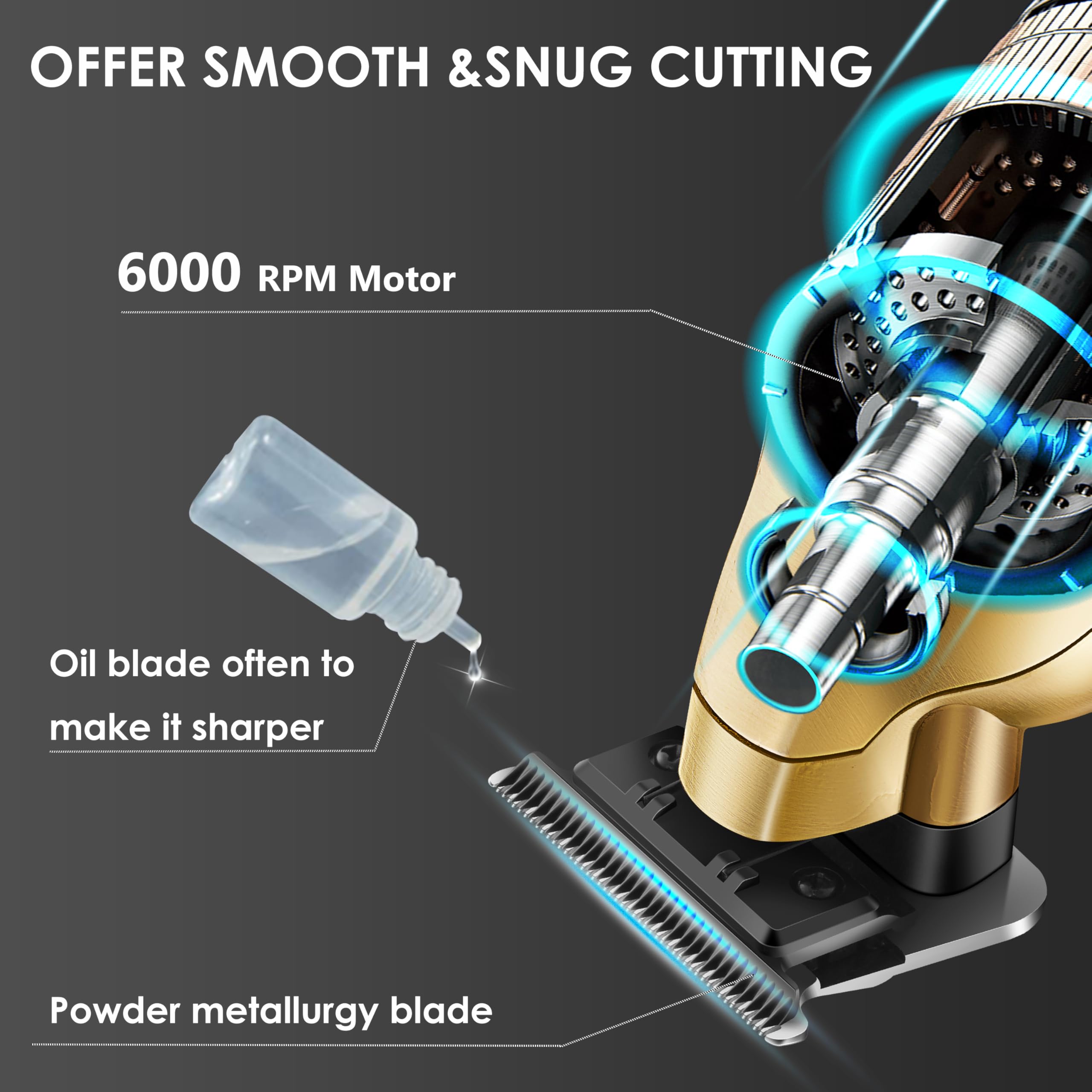 KEMEI 2293 compact ergonomic grip reduces hand fatigue during long sessions