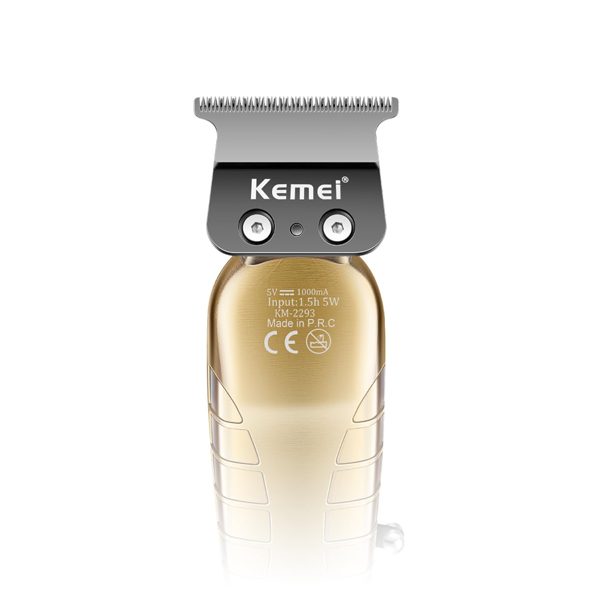 KEMEI 2293 zero-gap T-blade delivers close beard trimming and skin-safe shaves