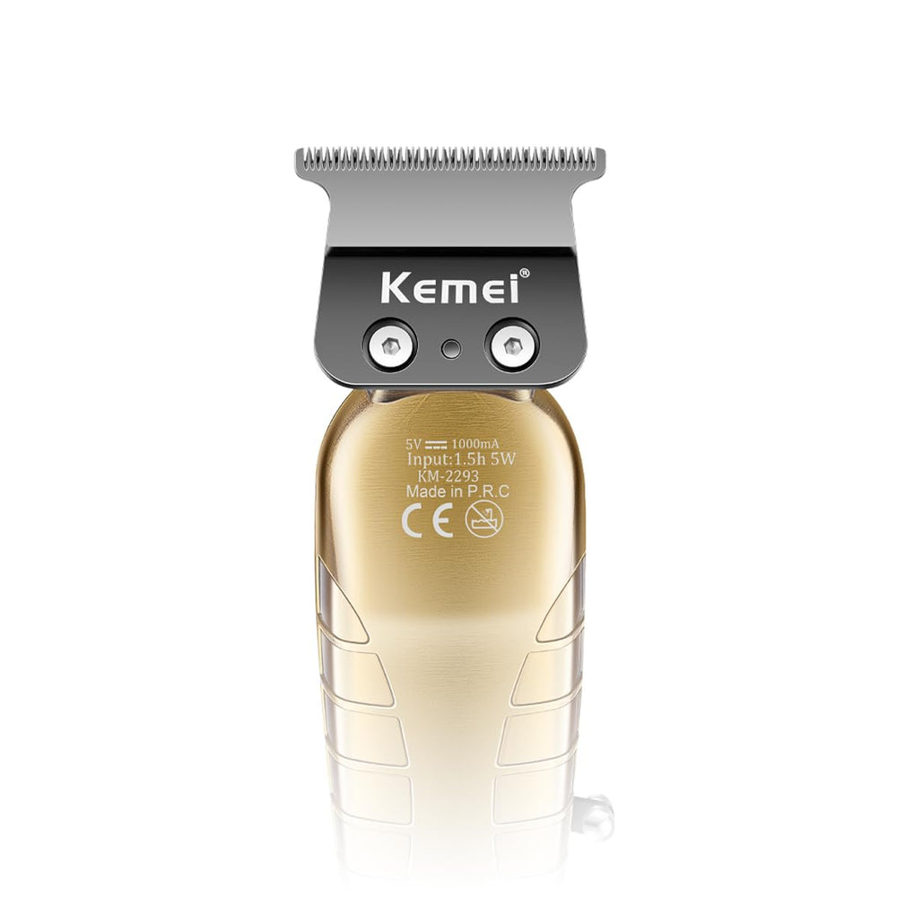 KEMEI 2293 zero-gap T-blade delivers close beard trimming and skin-safe shaves
