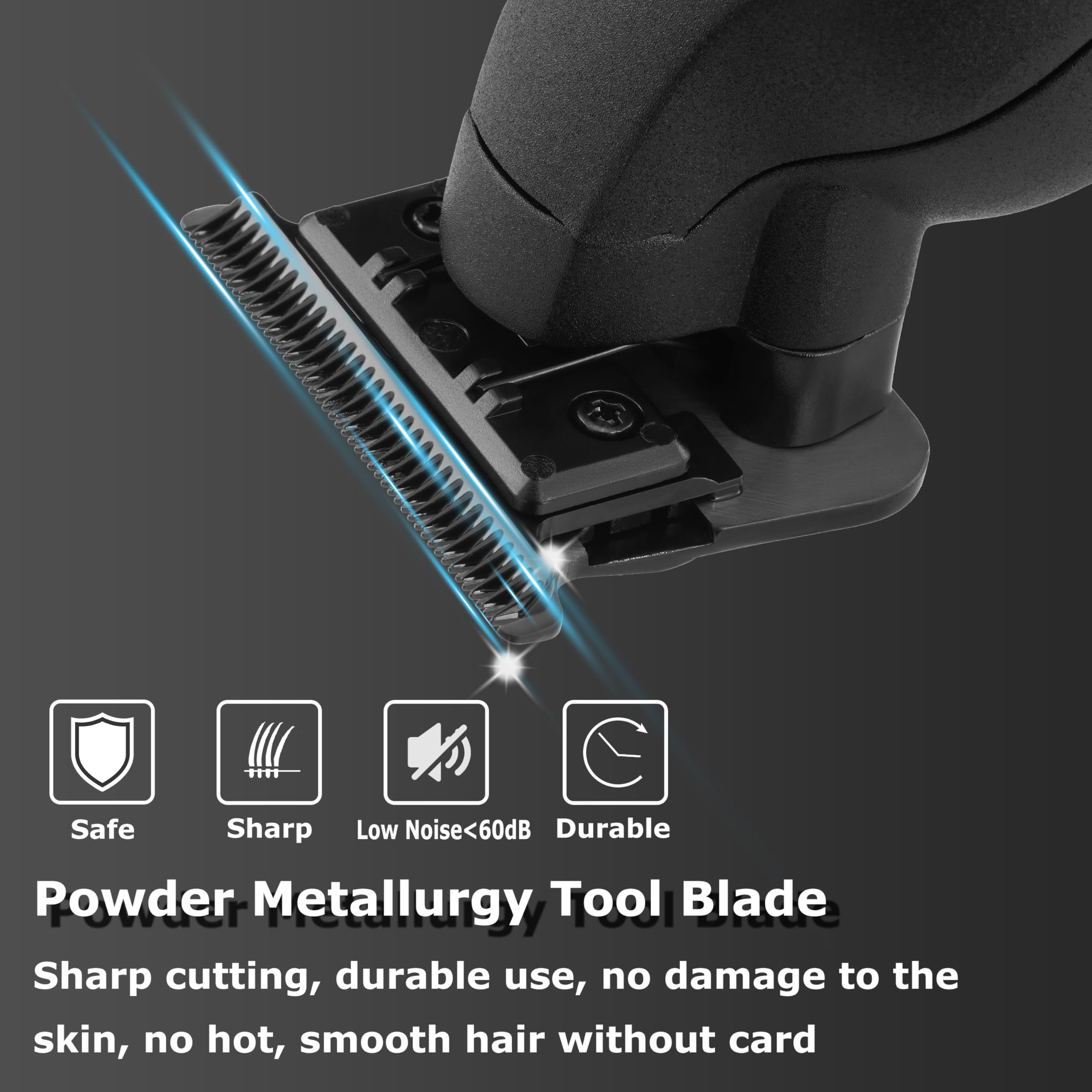 KEMEI 2293 zero-gap blade detail emphasizes skin-close trims for facial detailing