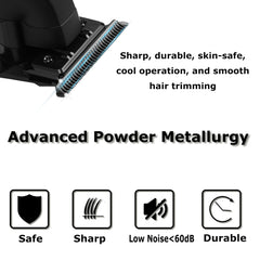 KEMEI 2299 cordless operation enables flexible grooming on the go
