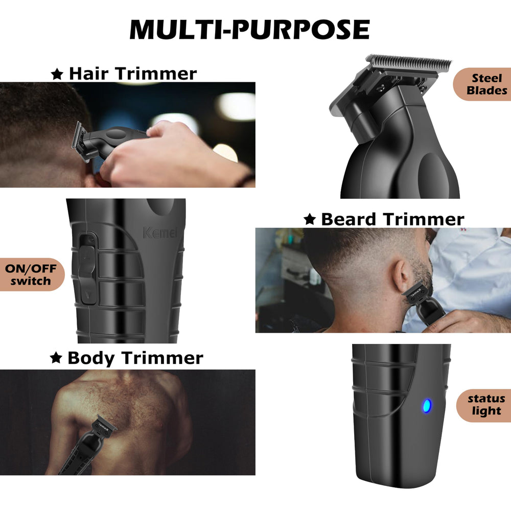 KEMEI 2299 grooming kit supports precise cuts and beard trimming