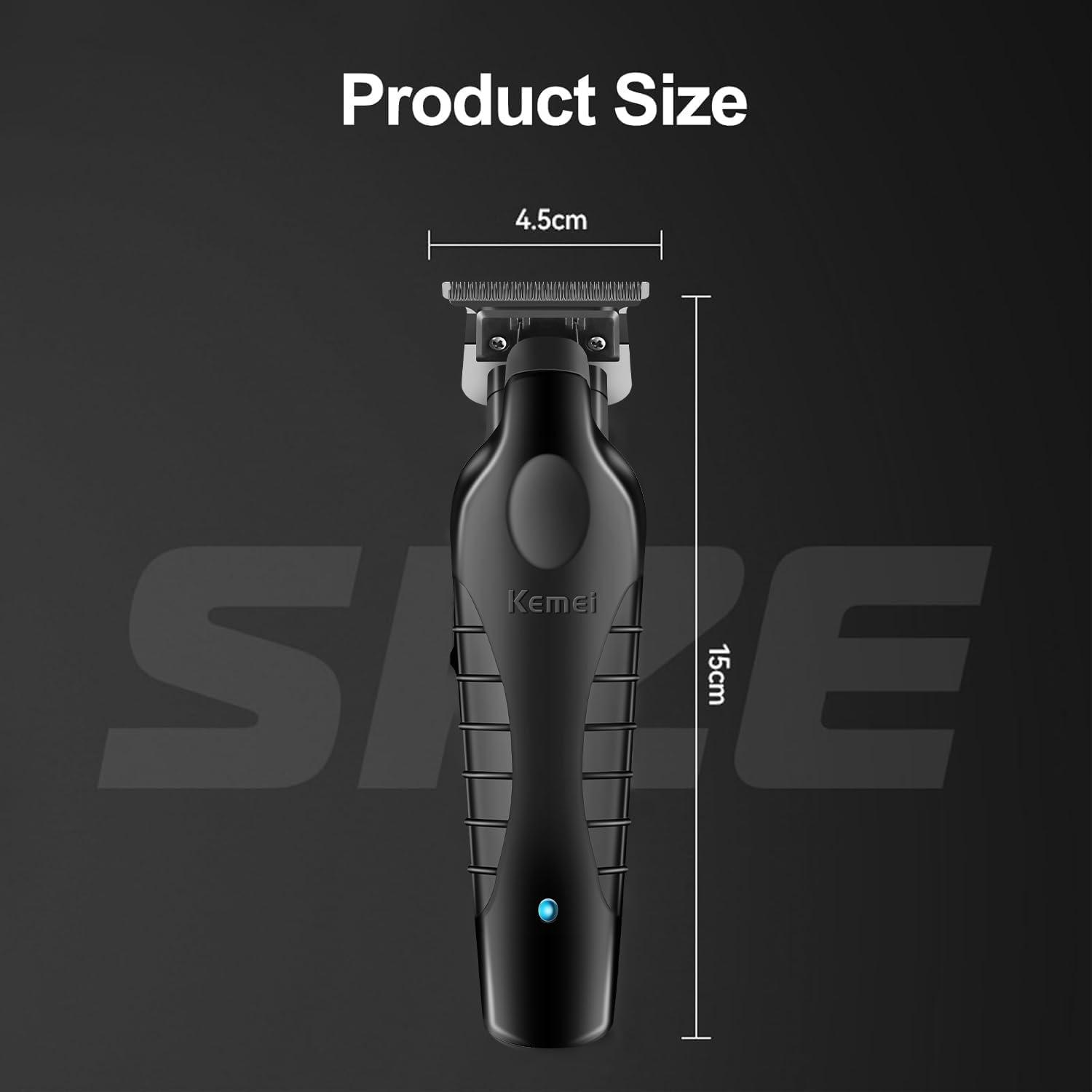 KEMEI 2299 Trimmer provides up to 180 minutes of cordless operation.