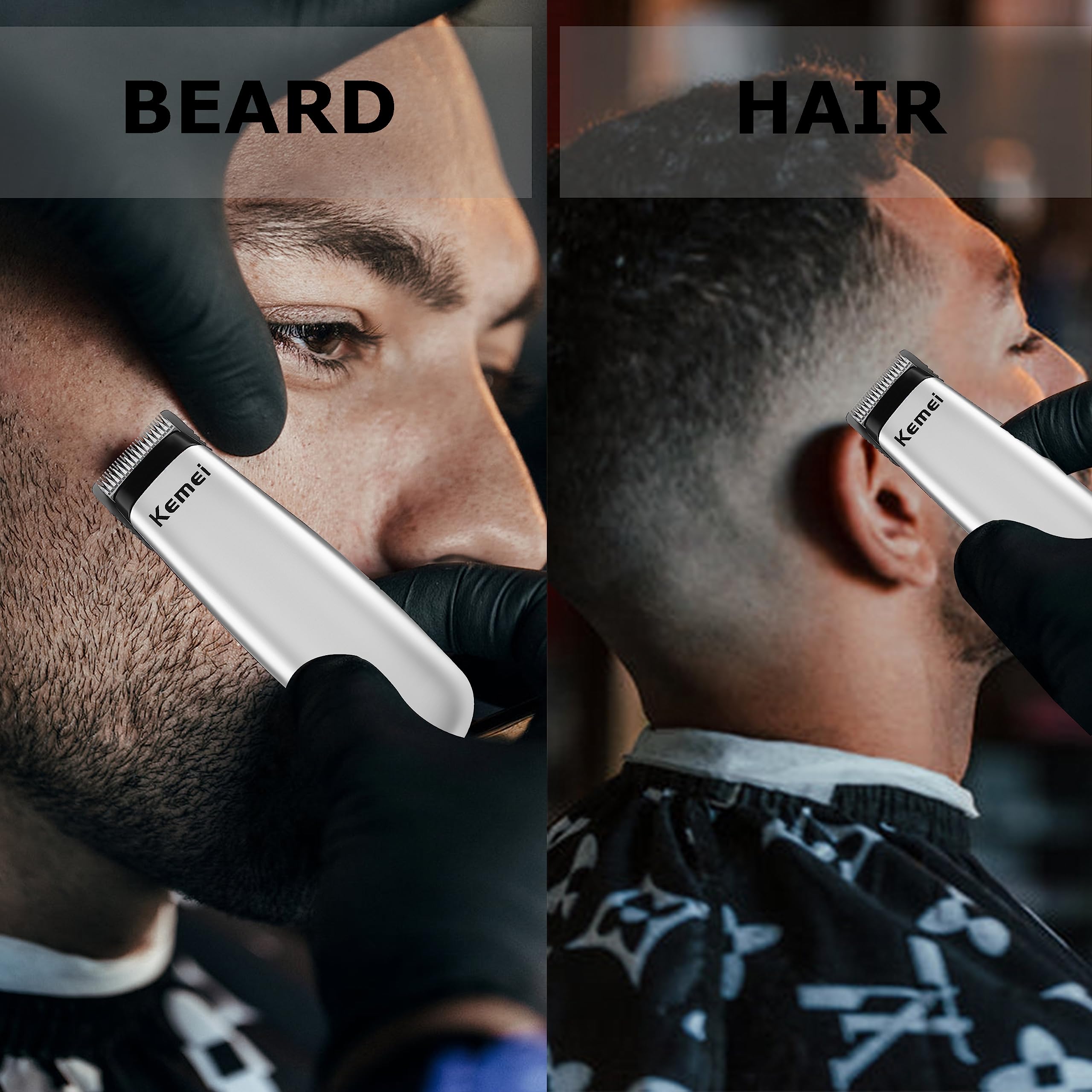 KEMEI Mini Hair Trimmer quiet motor for discreet grooming sessions.