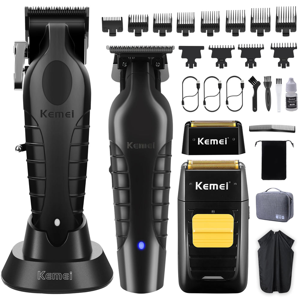 KEMEI pro hair clipper 2296 for precise at-home grooming with long-lasting cordless power