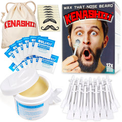 KENASHII nose wax kit packaging – complete home waxing set for quick, clean routines