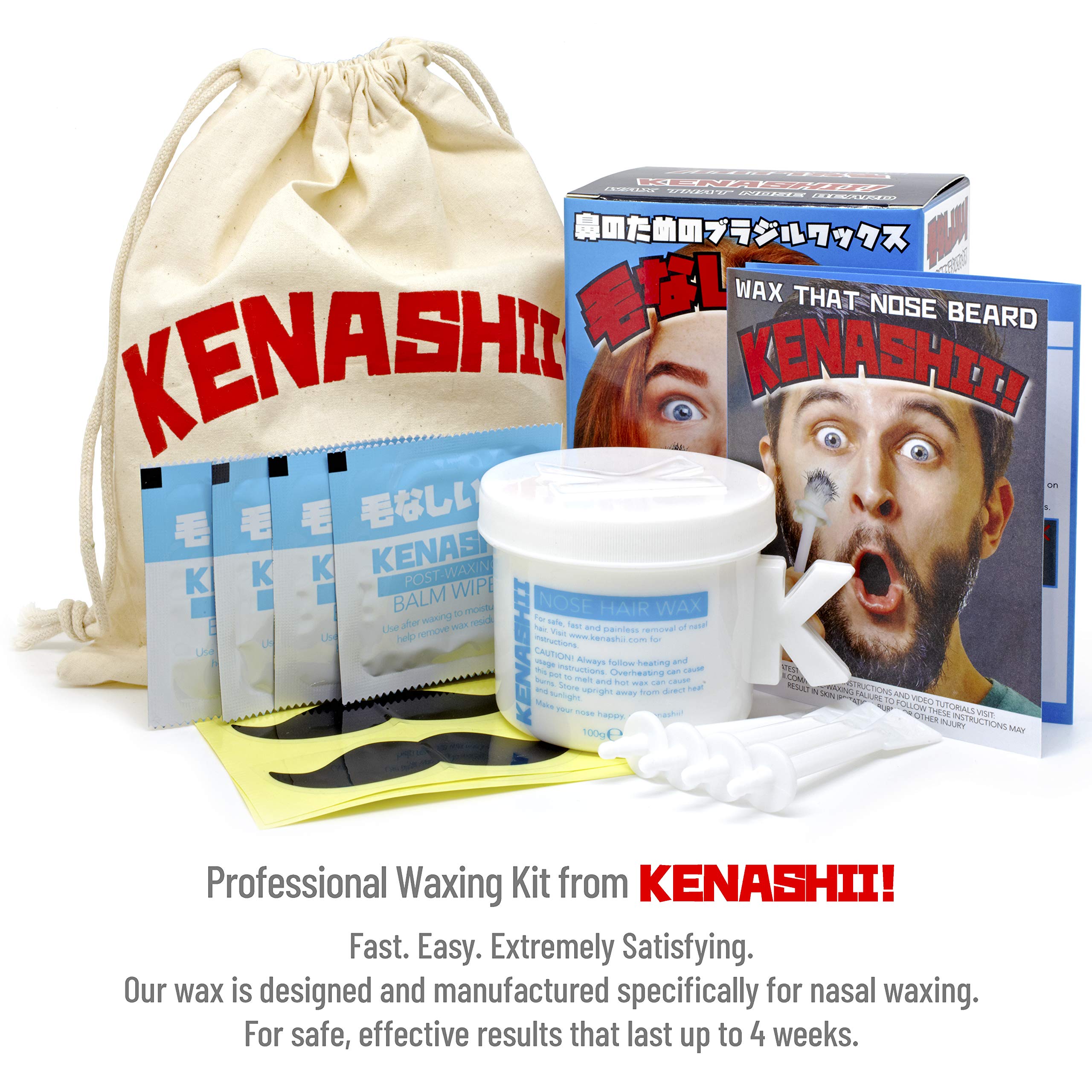 KENASHII nose wax kit usage – simple at-home waxing steps