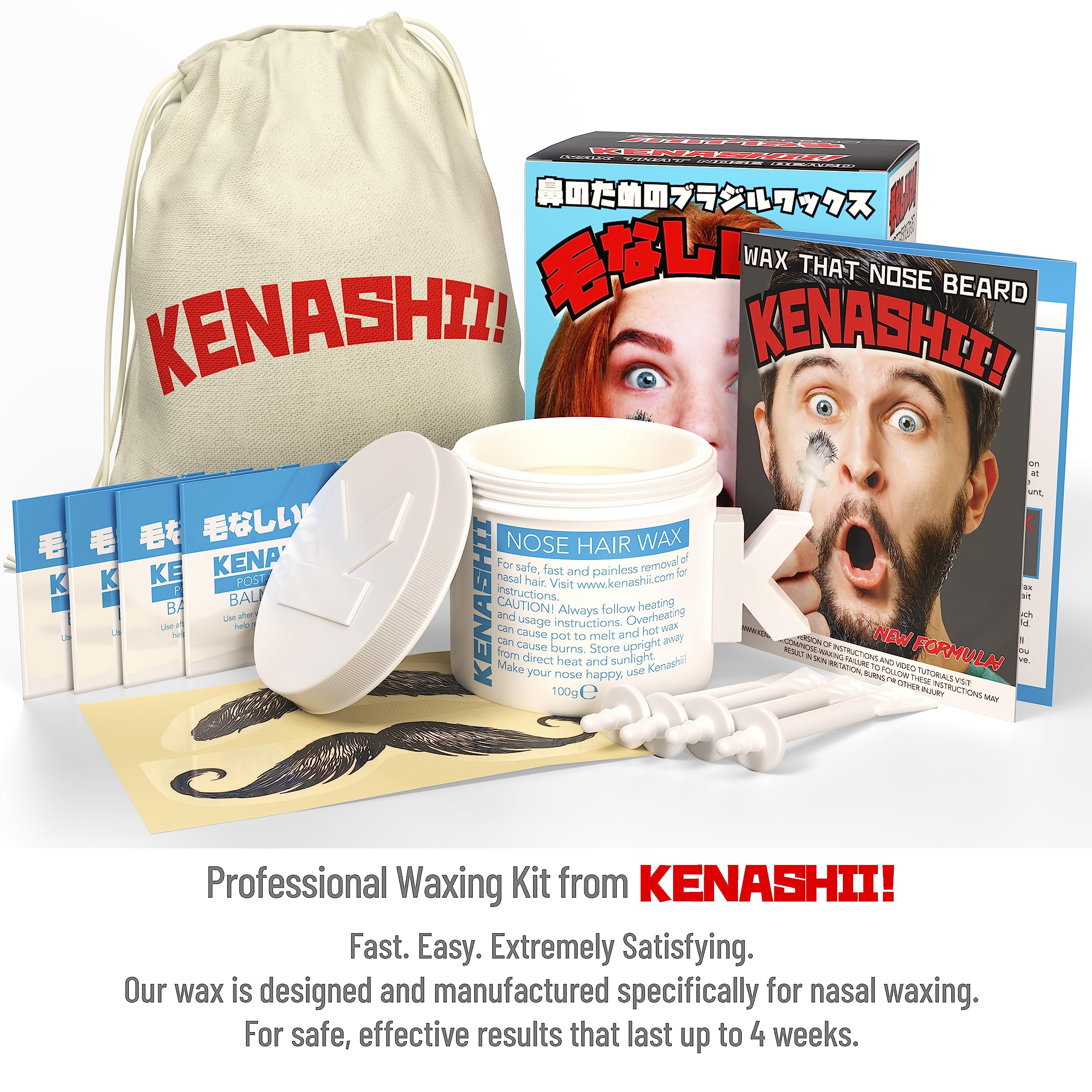 KENASHII 100 g hypo-allergenic wax – smooth, reliable for comfortable waxing sessions