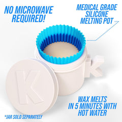 Kenashii Super Beads water jar enabling even wax melt at home