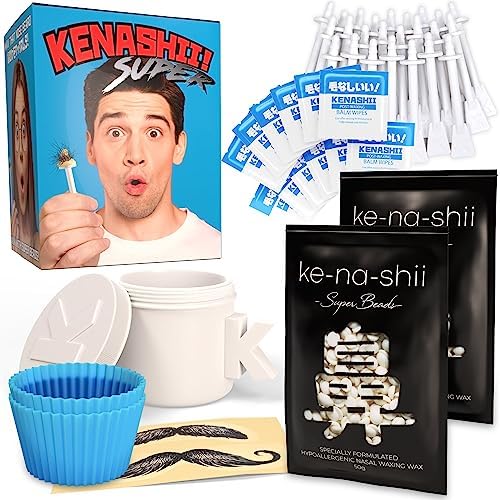 Kenashii nose waxing kit wax pot heats safely for quick prep