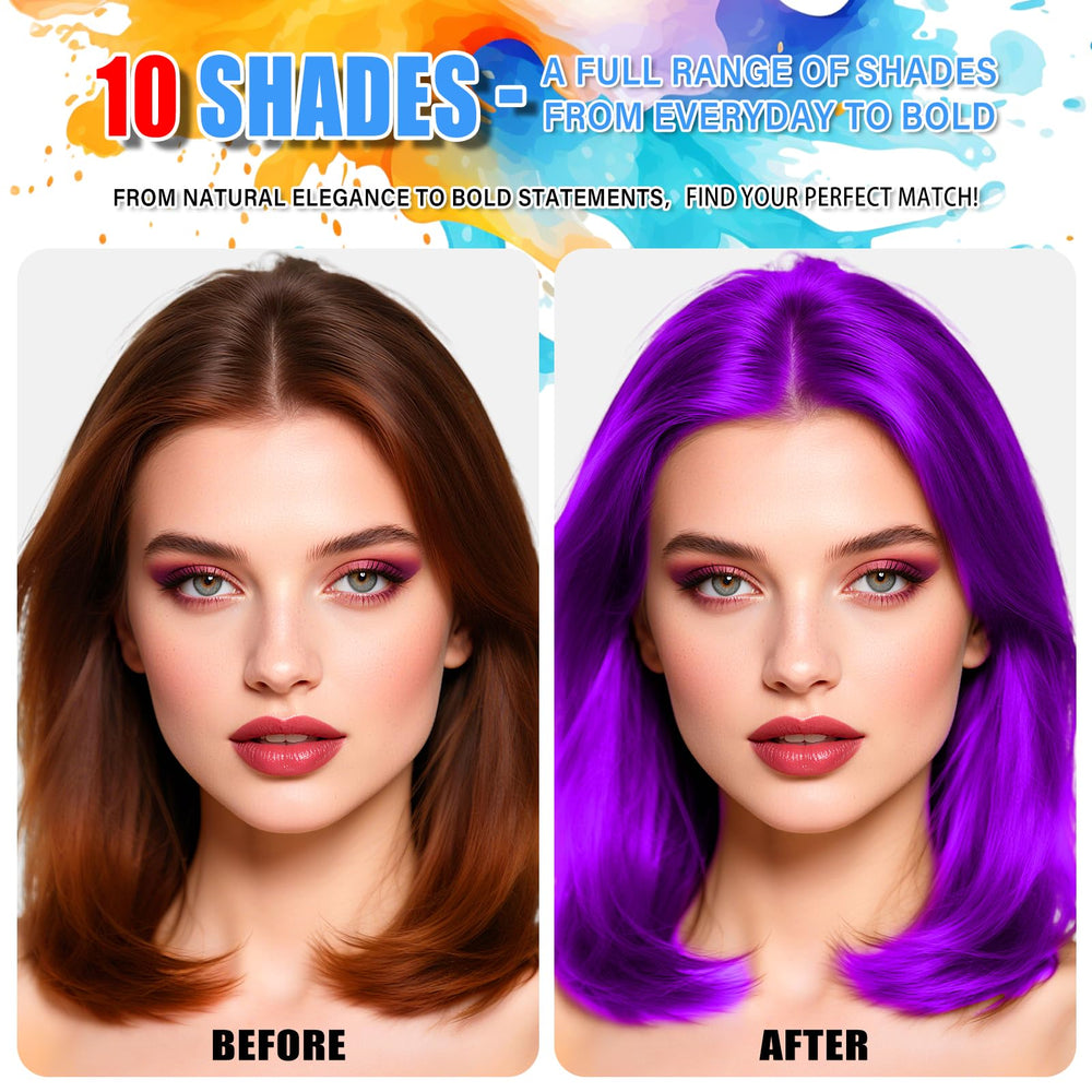 KENINA Purple Hair Spray ideal for Christmas parties and festive costume events.