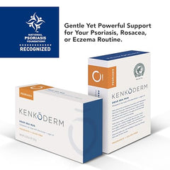Kenkoderm argan oil nourishing bar showcases soothing, nourished skin after use.