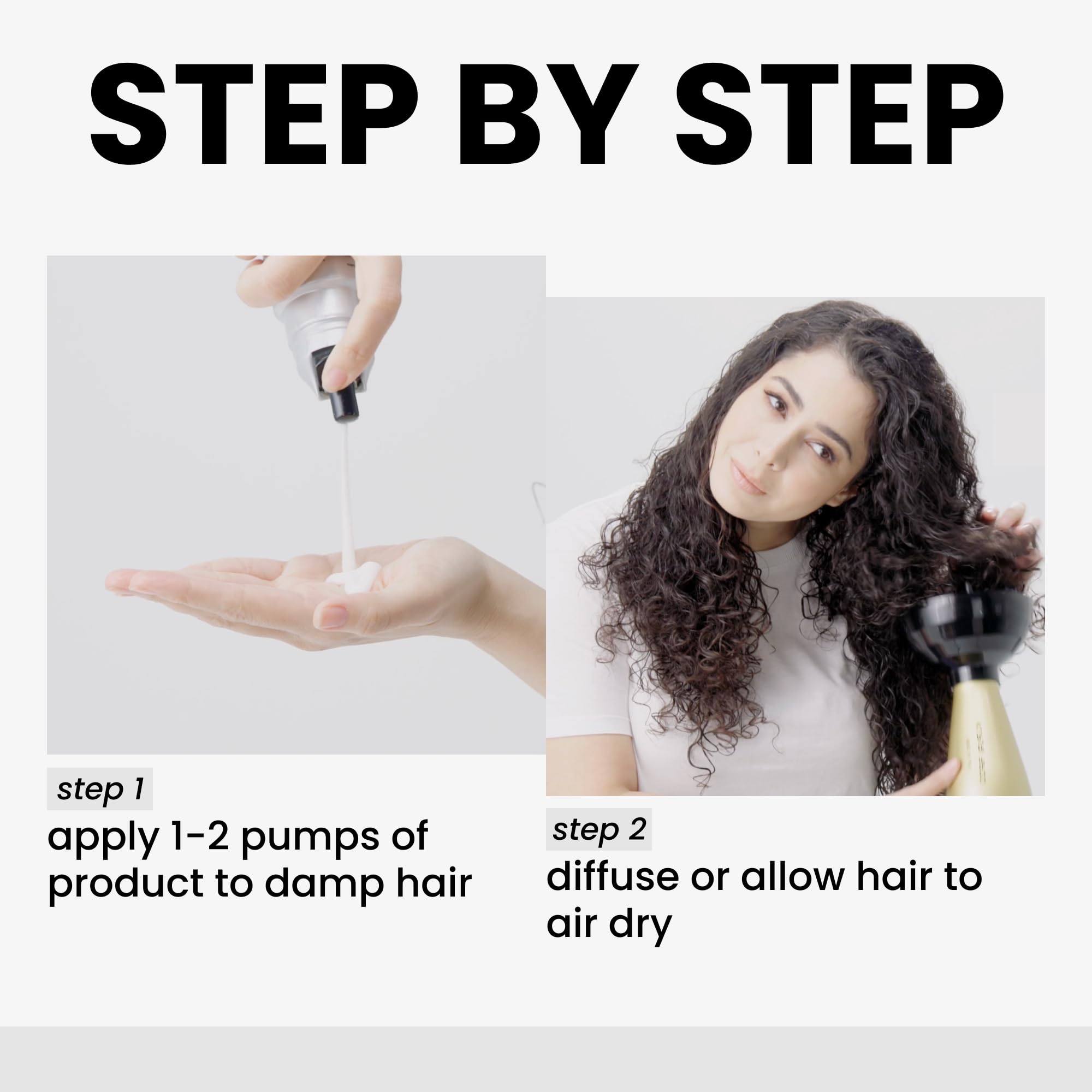 Kenra Curl Defining Creme demonstrates frizz control on curly hair