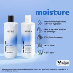 Kenra Moisture Shampoo lather closeup showing silky slip
