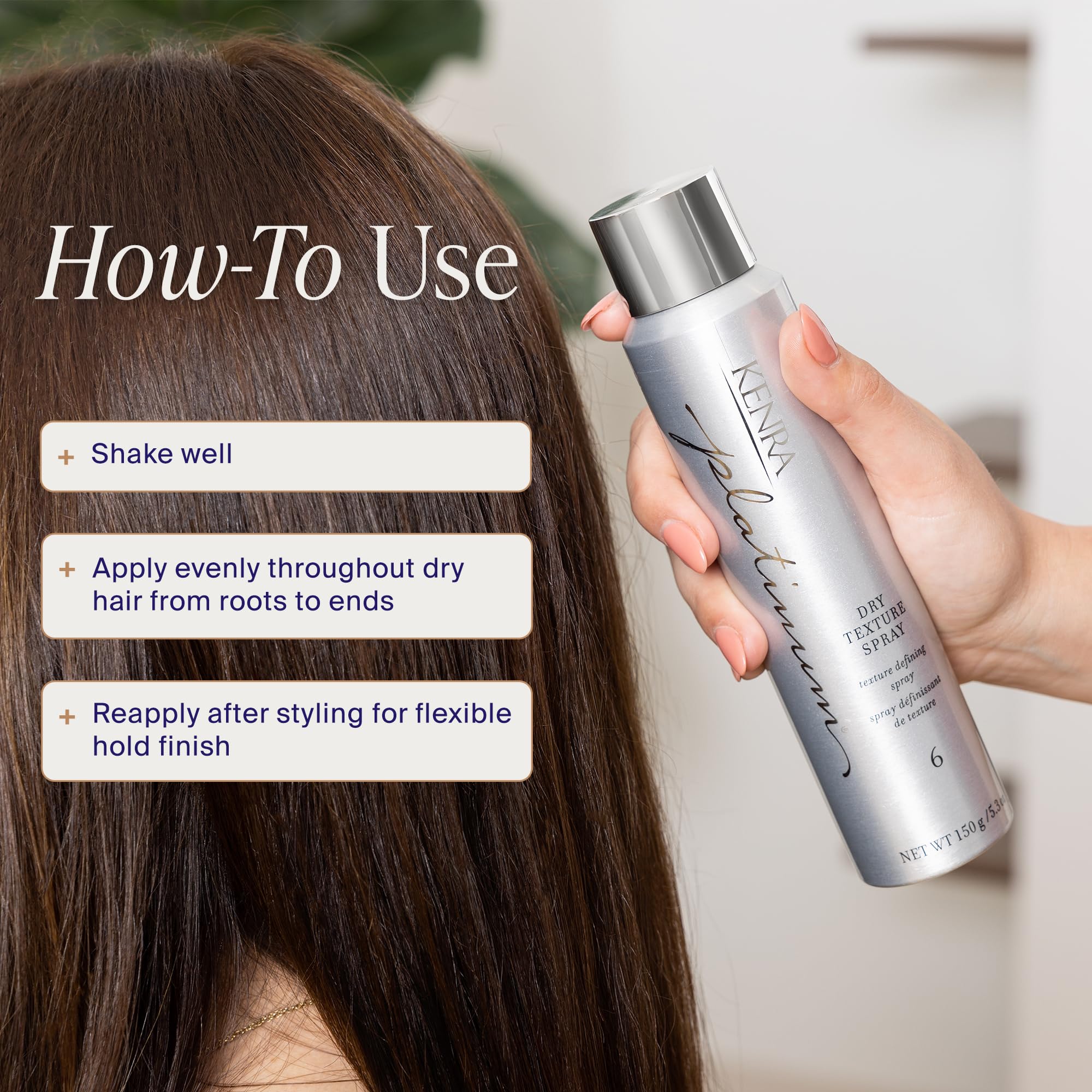 Kenra before and after comparison showing visible volume improvement