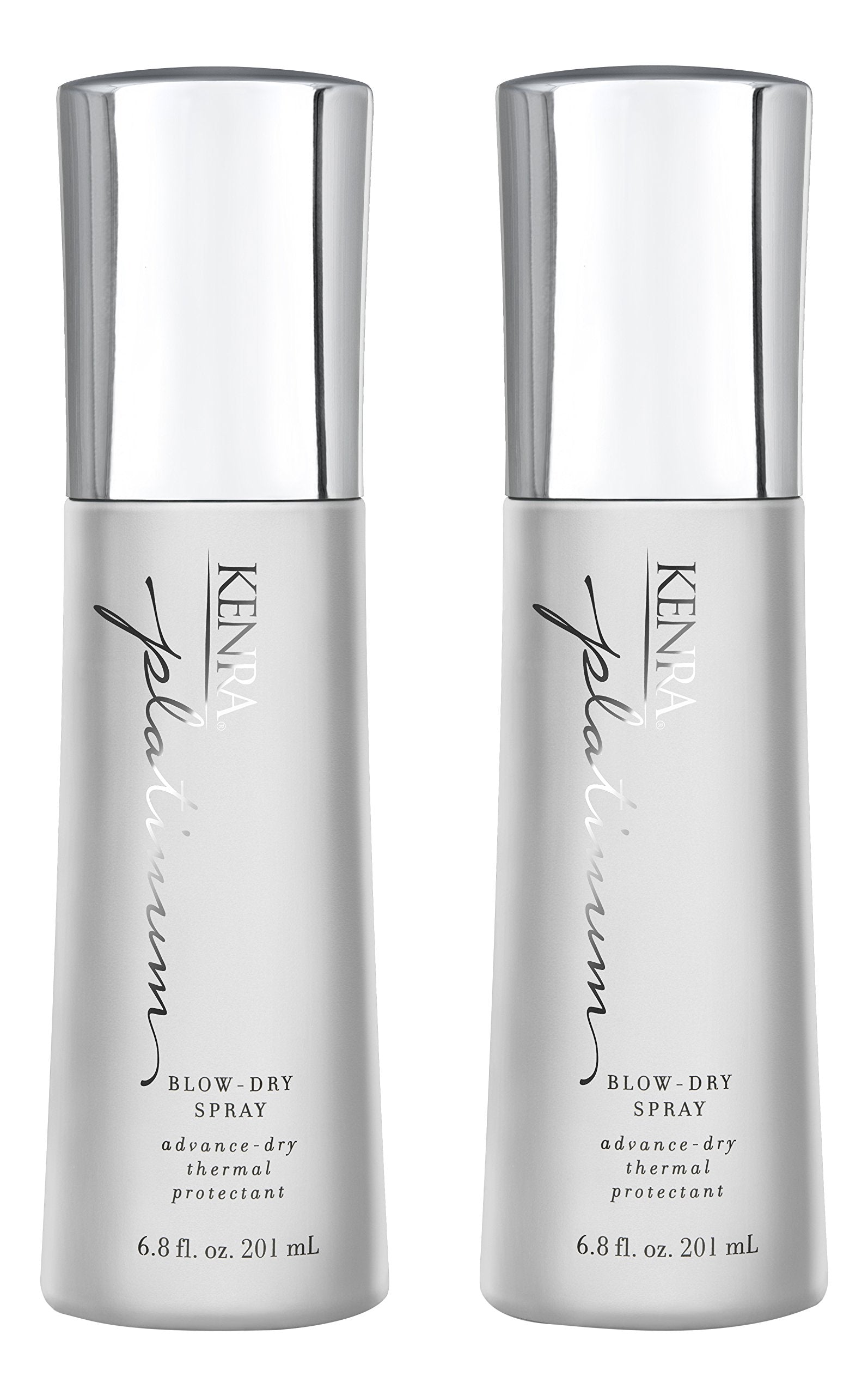 Kenra Platinum Blow-Dry Spray bottle-front view for quick styling and heat protection