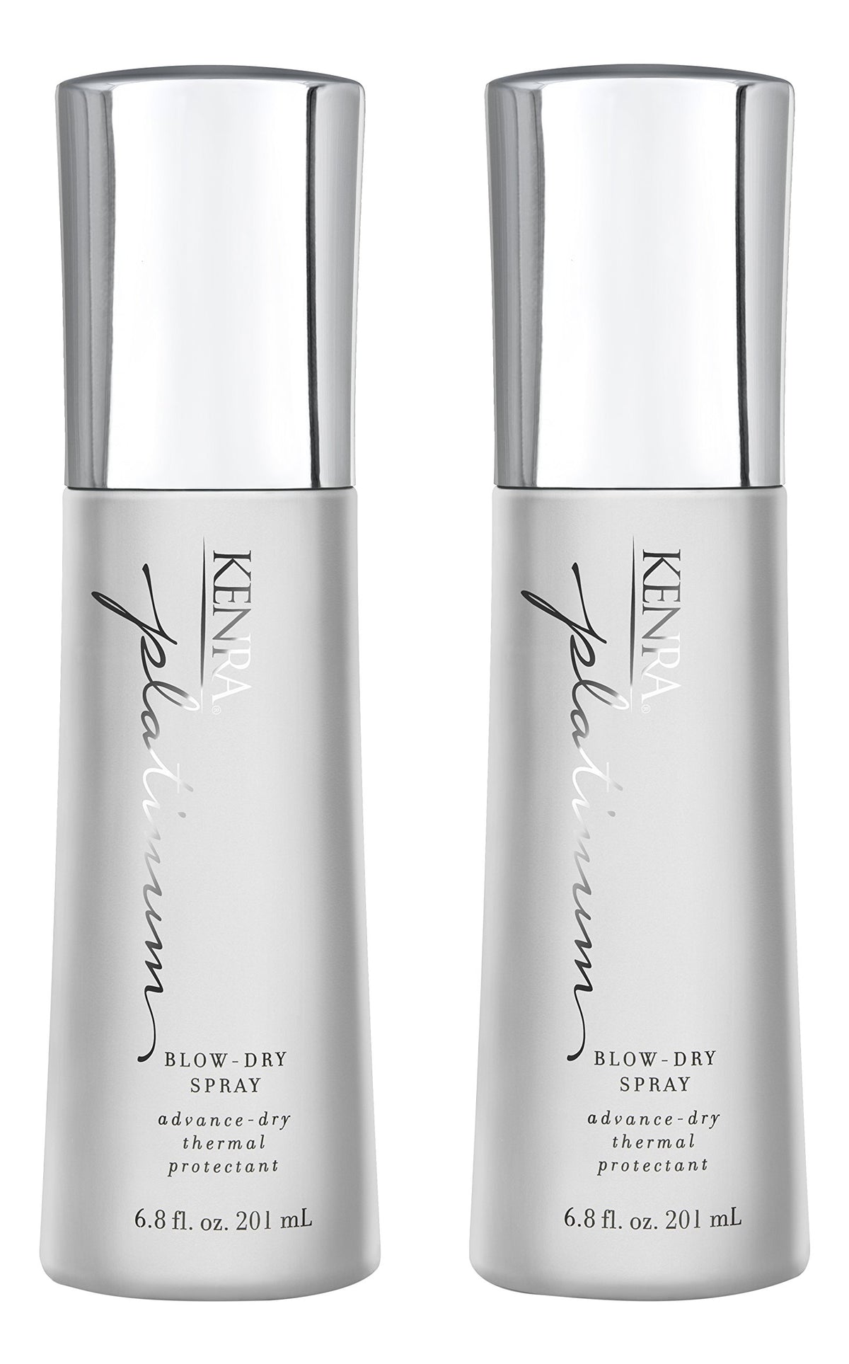 Kenra Platinum Blow-Dry Spray bottle-front view for quick styling and heat protection