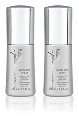 Kenra Platinum Blow-Dry Spray two-pack bottles for time-saving styling.