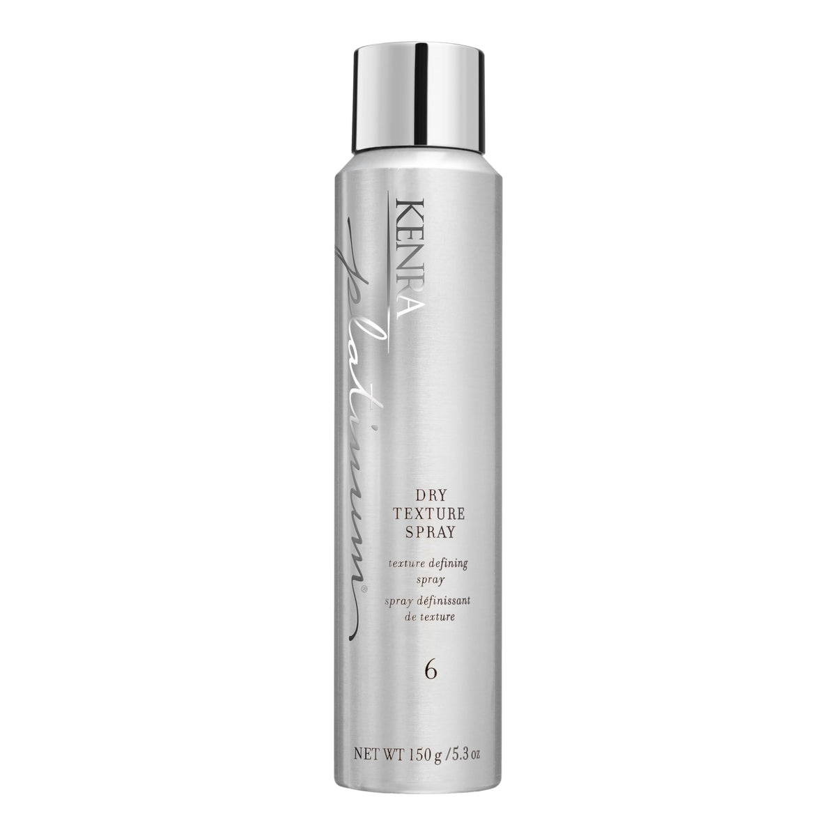 Kenra bottle front packaging showing product and branding with clear benefits