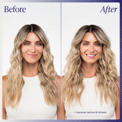 Kenra applied at roots demonstrating instant lift and added fullness