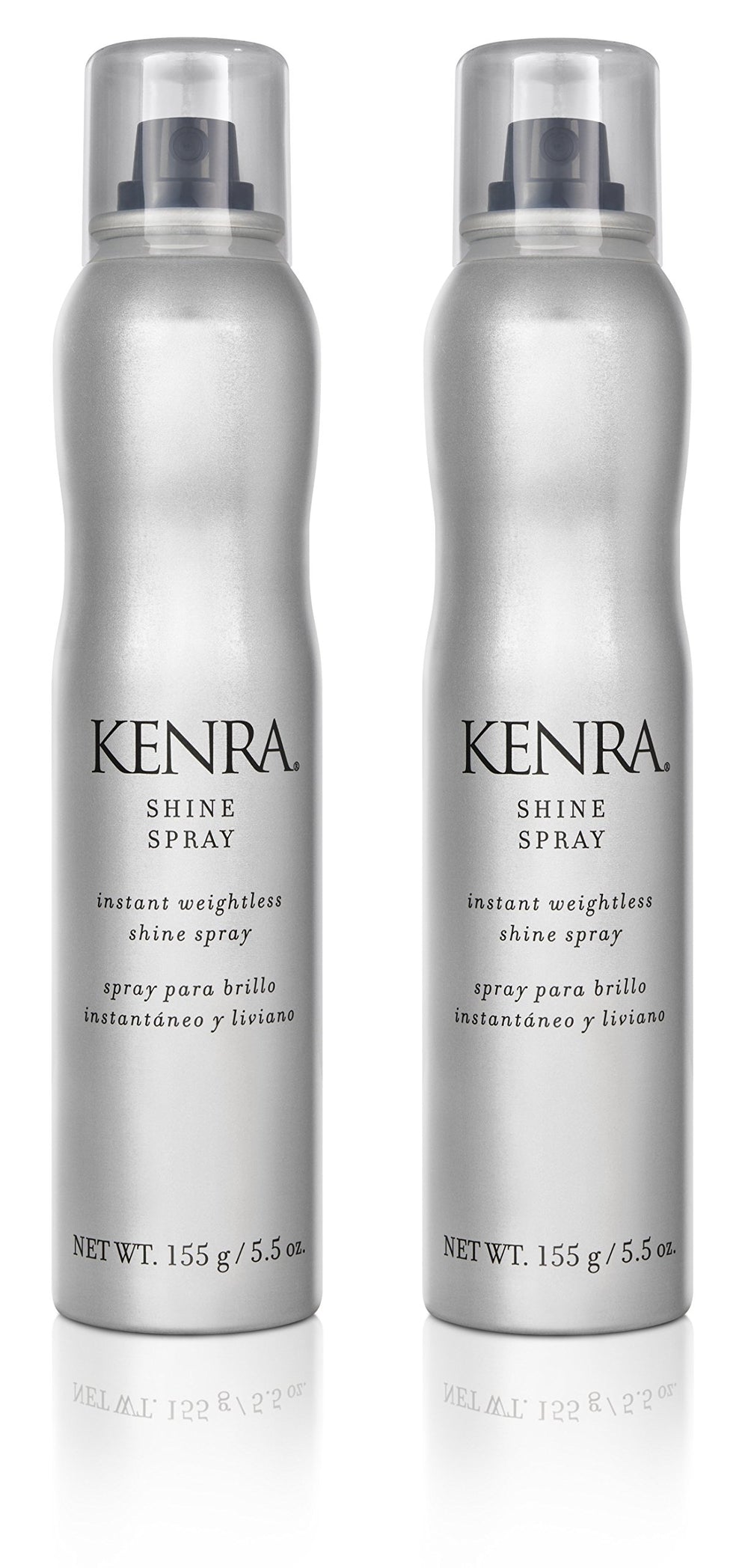 Kenra Shine Spray bottle front showing lightweight shine and premium finish
