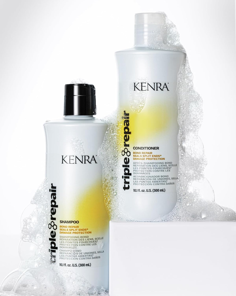 Kenra Triple Repair image showing visible mend of split ends after use.