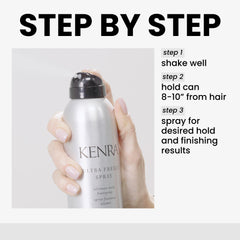 Kenra Ultra Freeze Spray demonstrates humidity resistance in a windy environment.
