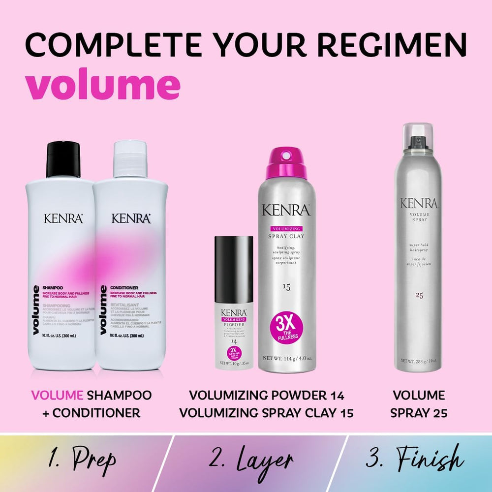 Kenra Volume color-safe label signals safe use on color-treated hair