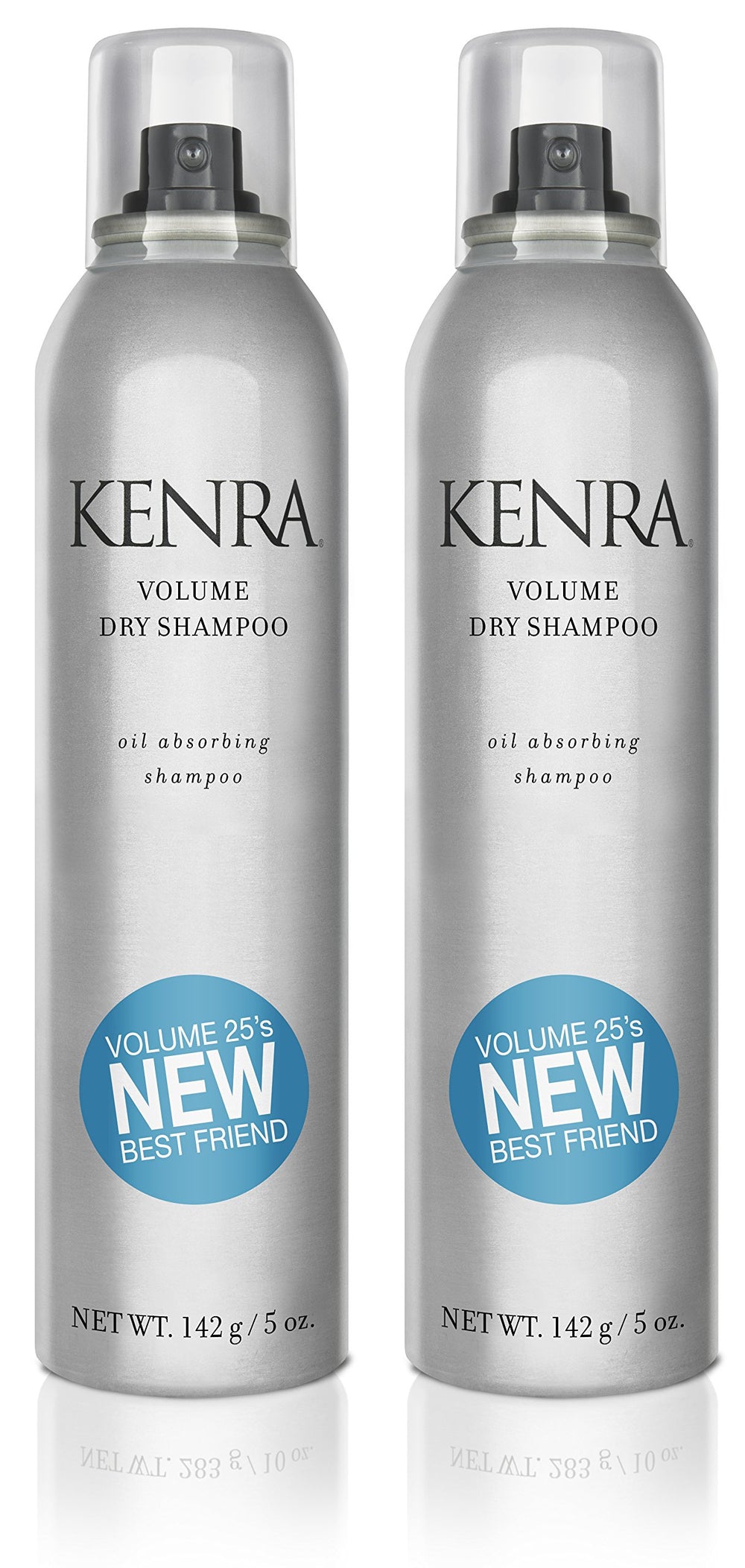 Kenra Volume Dry Shampoo root refresh showing oil absorption and lift