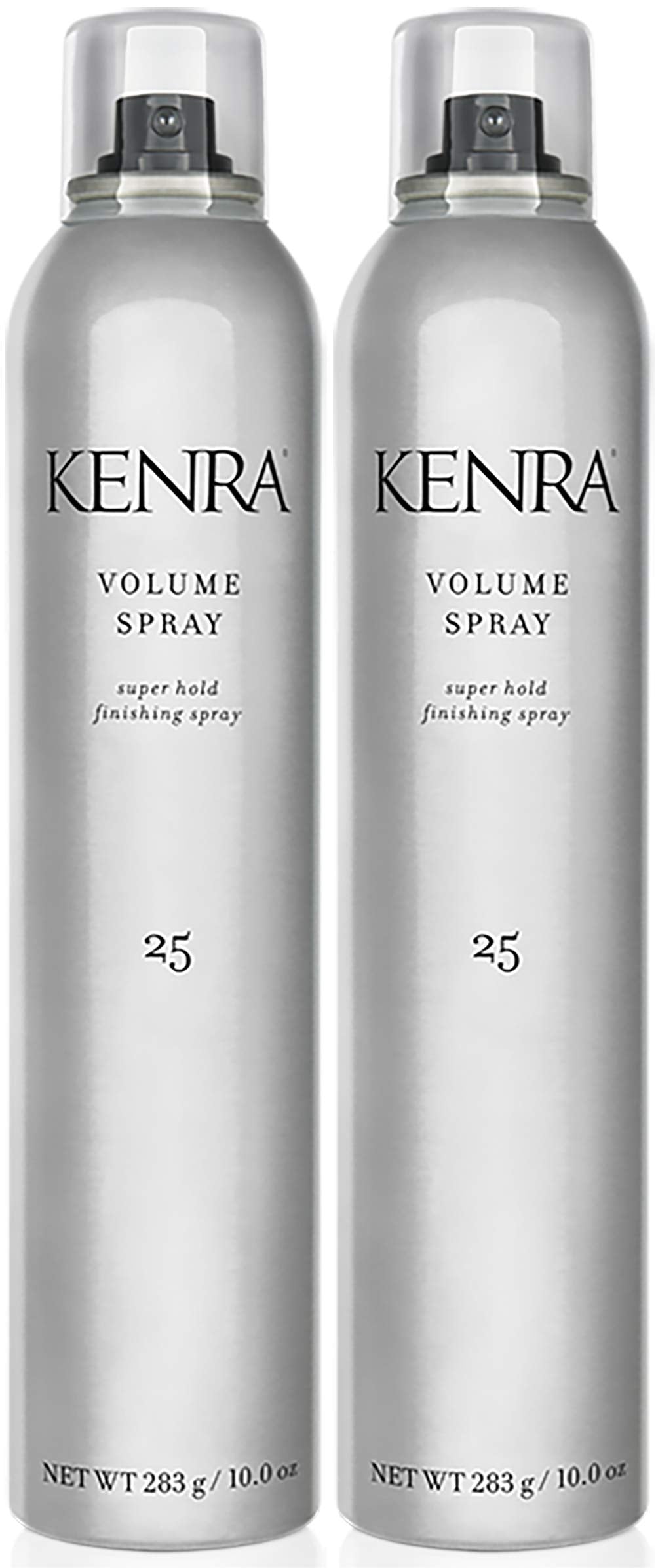 Kenra Volume Spray 25 bottle-front view highlighting maximum volume and natural shine for all-day style.