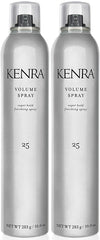 Kenra Volume Spray 25 bottle-front view highlighting maximum volume and natural shine for all-day style.